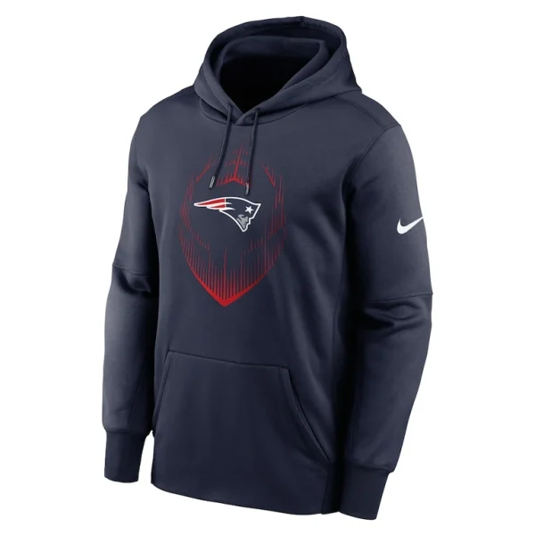 New england patriots nike icon performance pullover hoodie Navy M