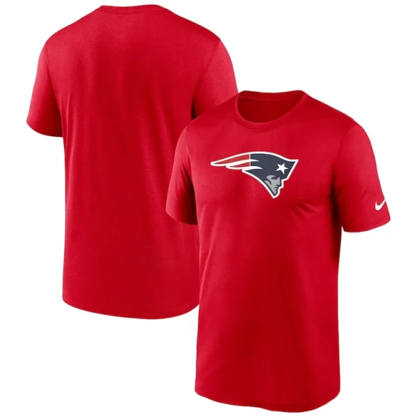 New england patriots nike legend logo performance t shirt Red