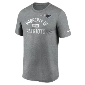 New england patriots nike legend property of performance t shirt Heather charcoal M