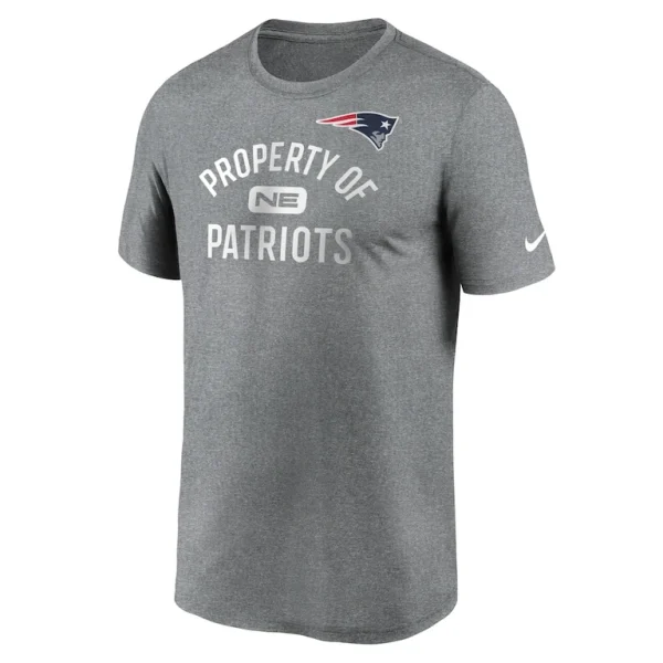 New england patriots nike legend property of performance t shirt Heather charcoal M