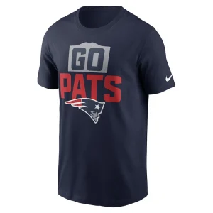New england patriots nike local essential t shirt Navy M
