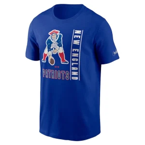 New england patriots nike lockup essential t shirt Royal M