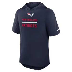 New england patriots nike lockup tri blend hoodie t shirt Navy M