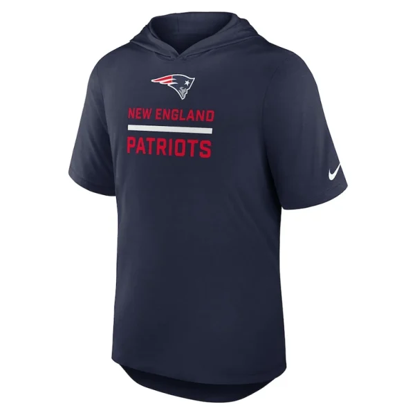 New england patriots nike lockup tri blend hoodie t shirt Navy M