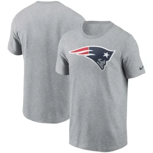 New england patriots nike logo essential t shirt Gray