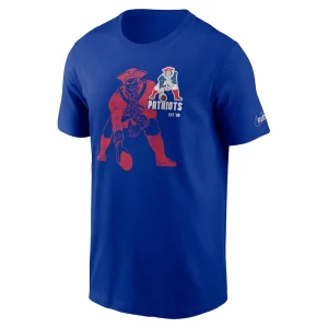 New england patriots nike logo essential t shirt Royal M