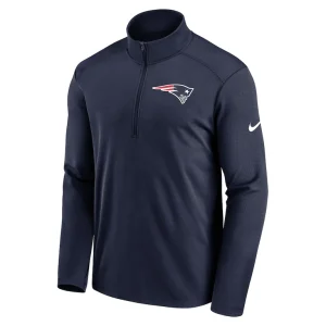 New england patriots nike logo pacer performance half zip jacket Navy M