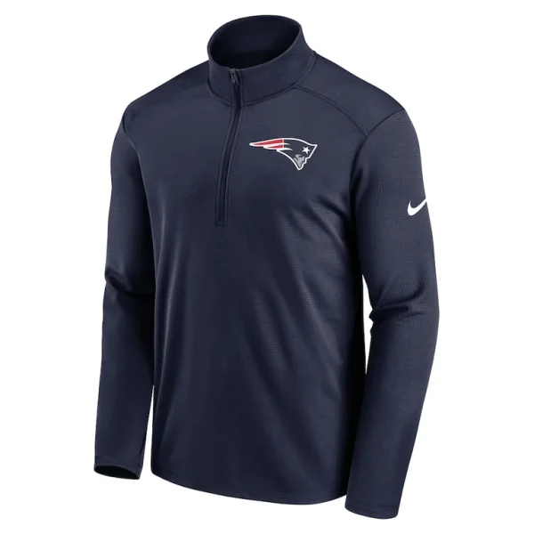 New england patriots nike logo pacer performance half zip jacket Navy M