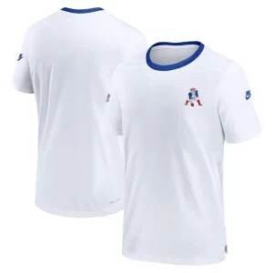 New england patriots nike mens sideline coaches alternate performance t shirt White