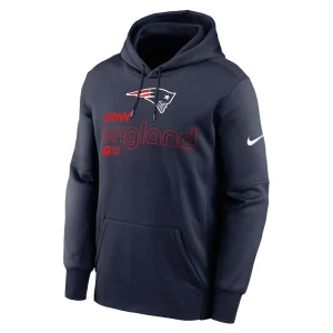 New england patriots nike performance pullover hoodie Navy M
