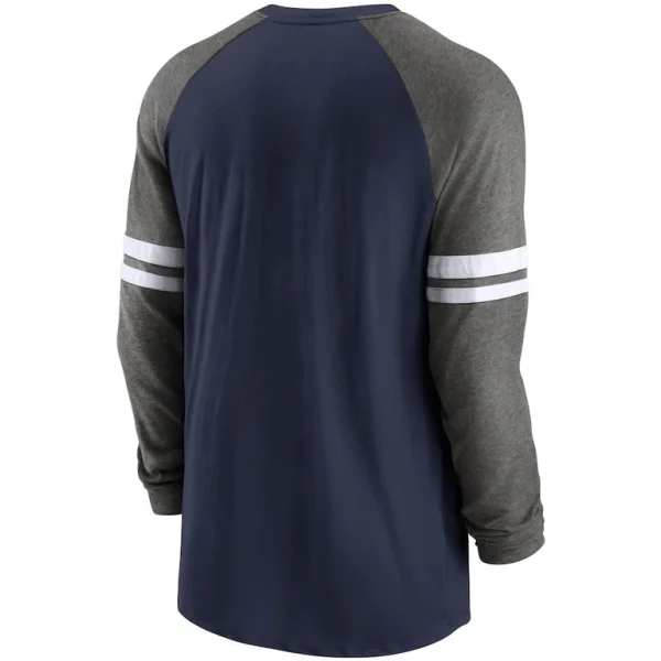 New england patriots nike performance raglan long sleeve t shirt Navycharcoal L