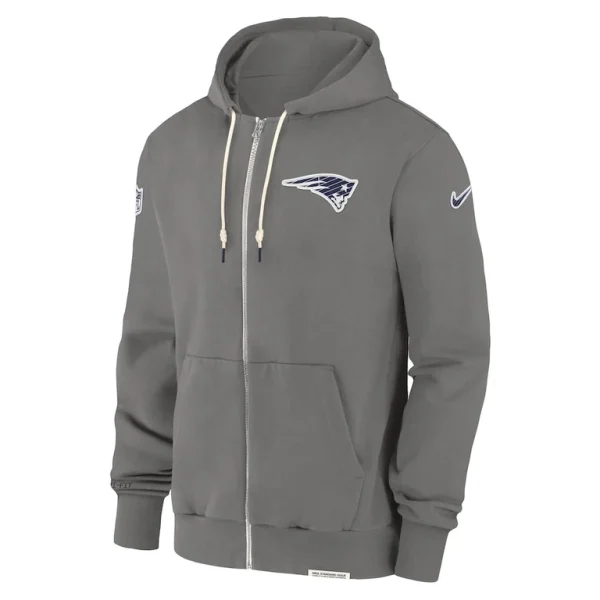 New england patriots nike player full zip performance hoodie pewter Multi M