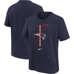 New england patriots nike preschool icon t shirt Navy