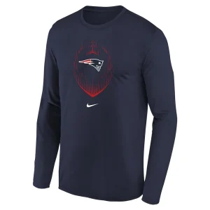 New england patriots nike preschool legend icon long sleeve t shirt Navy 56