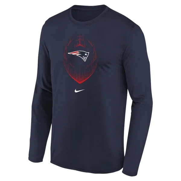 New england patriots nike preschool legend icon long sleeve t shirt Navy 56