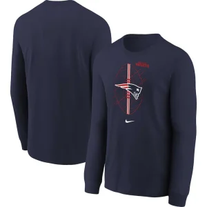 New england patriots nike preschool long sleeve t shirt Navy