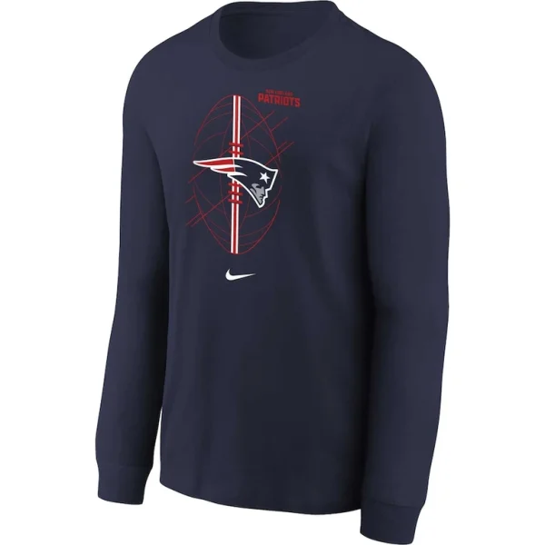 New england patriots nike preschool long sleeve t shirt Navy 56