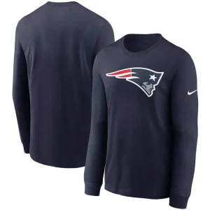 New england patriots nike primary logo long sleeve t shirt Navy
