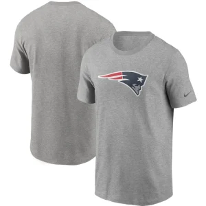 New england patriots nike primary logo t shirt Heathered gray