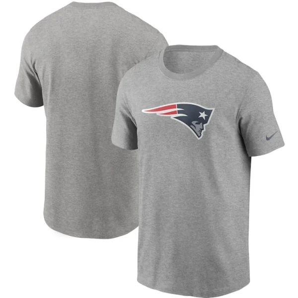 New england patriots nike primary logo t shirt Heathered gray