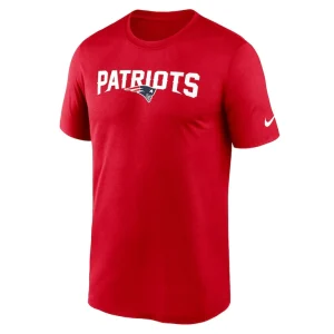 New england patriots nike primetime legend wordmark performance t shirt Red M