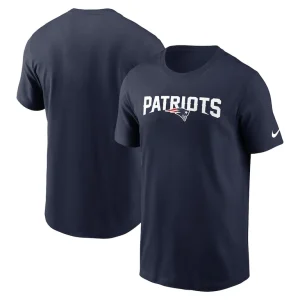 New england patriots nike primetime wordmark essential t shirt Navy