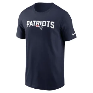 New england patriots nike primetime wordmark essential t shirt Navy M
