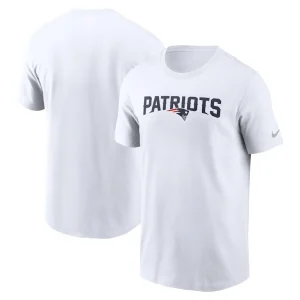 New england patriots nike primetime wordmark essential t shirt White