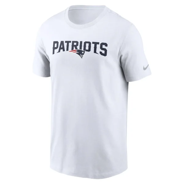 New england patriots nike primetime wordmark essential t shirt White M