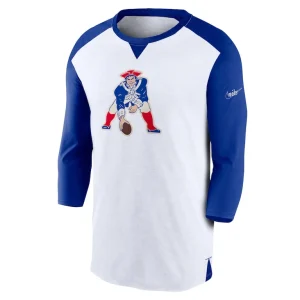 New england patriots nike rewind 34 sleeve t shirt Whiteroyal M