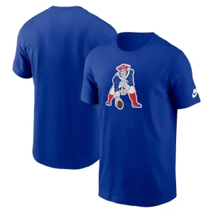New england patriots nike rewind logo essential t shirt Royal