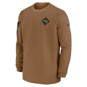 New england patriots nike salute to service pullover sweatshirt Brown M