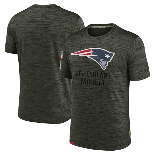 New england patriots nike salute to service velocity team t shirt Olive