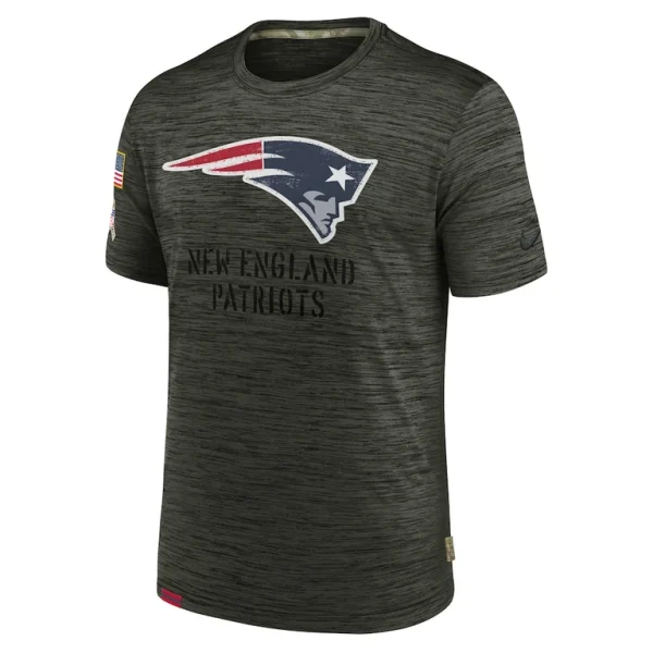 New england patriots nike salute to service velocity team t shirt Olive M