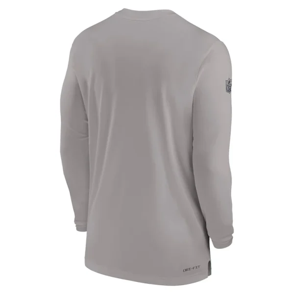 New england patriots nike sideline coach performance long sleeve t shirt Gray L