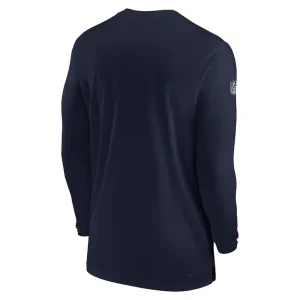 New england patriots nike sideline coach performance long sleeve t shirt Navy L
