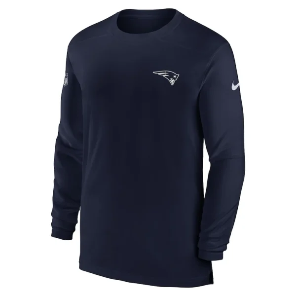 New england patriots nike sideline coach performance long sleeve t shirt Navy M