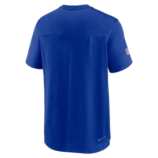 New england patriots nike sideline coaches vintage chevron performance v neck t shirt Royal L