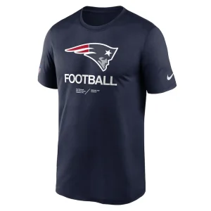 New england patriots nike sideline infograph performance t shirt Navy S
