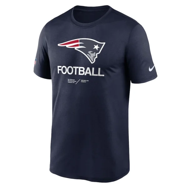 New england patriots nike sideline infograph performance t shirt Navy S