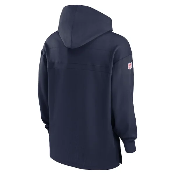 New england patriots nike sideline jersey performance pullover hoodie Navy L