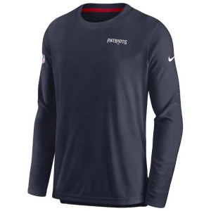 New england patriots nike sideline lockup performance pullover sweatshirt Navy M