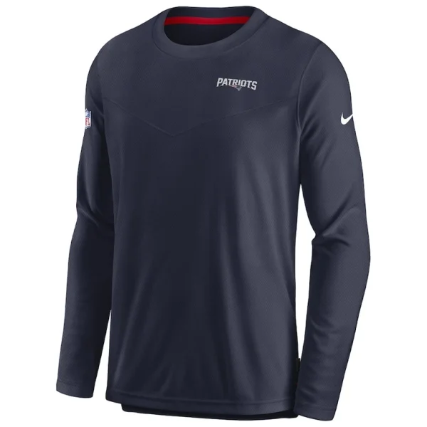 New england patriots nike sideline lockup performance pullover sweatshirt Navy M