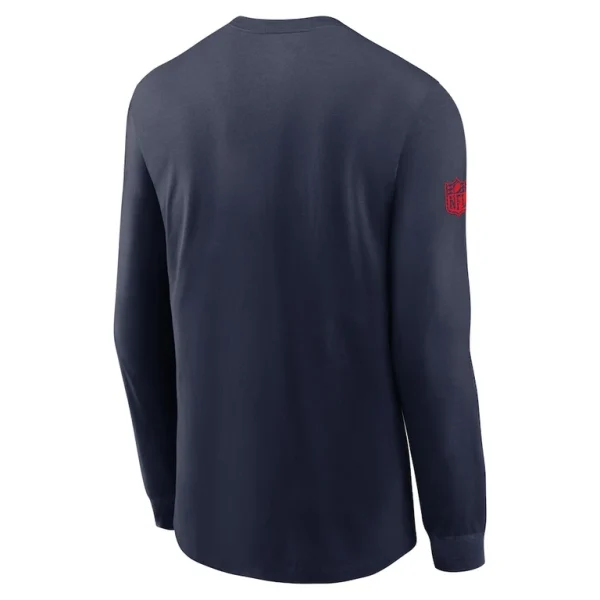 New england patriots nike sideline performance long sleeve t shirt Navy L