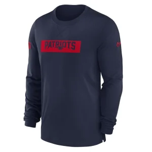 New england patriots nike sideline player performance long sleeve t shirt Navy M