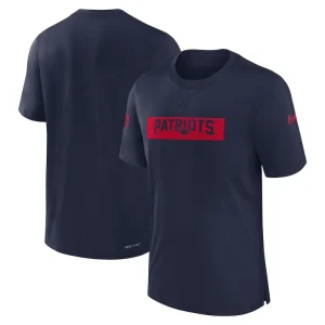 New england patriots nike sideline player performance t shirt Navy