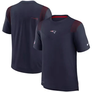 New england patriots nike sideline player uv performance t shirt Navy
