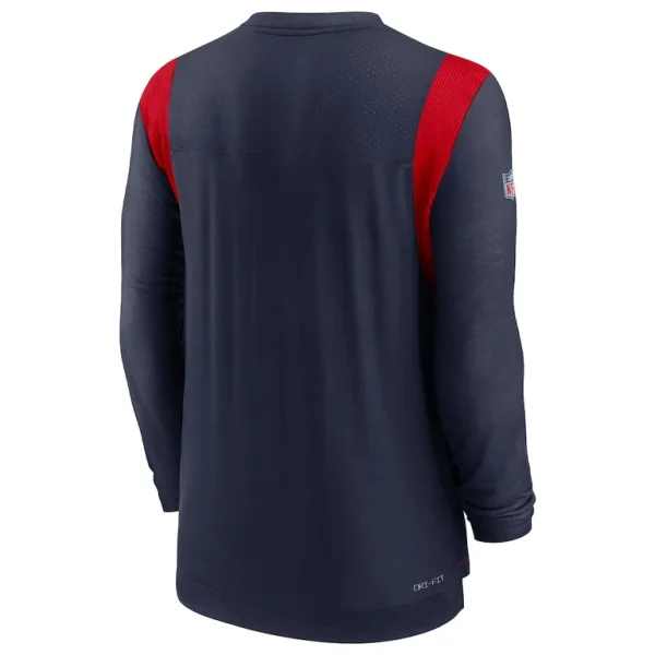 New england patriots nike sideline tonal logo performance player long sleeve t shirt Navy L