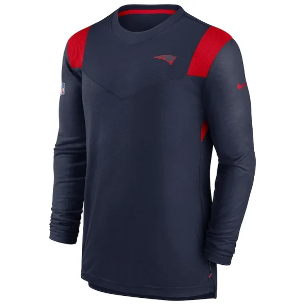 New england patriots nike sideline tonal logo performance player long sleeve t shirt Navy M