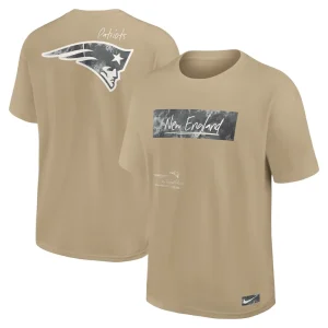 New england patriots nike statement max90 t shirt tan Multi